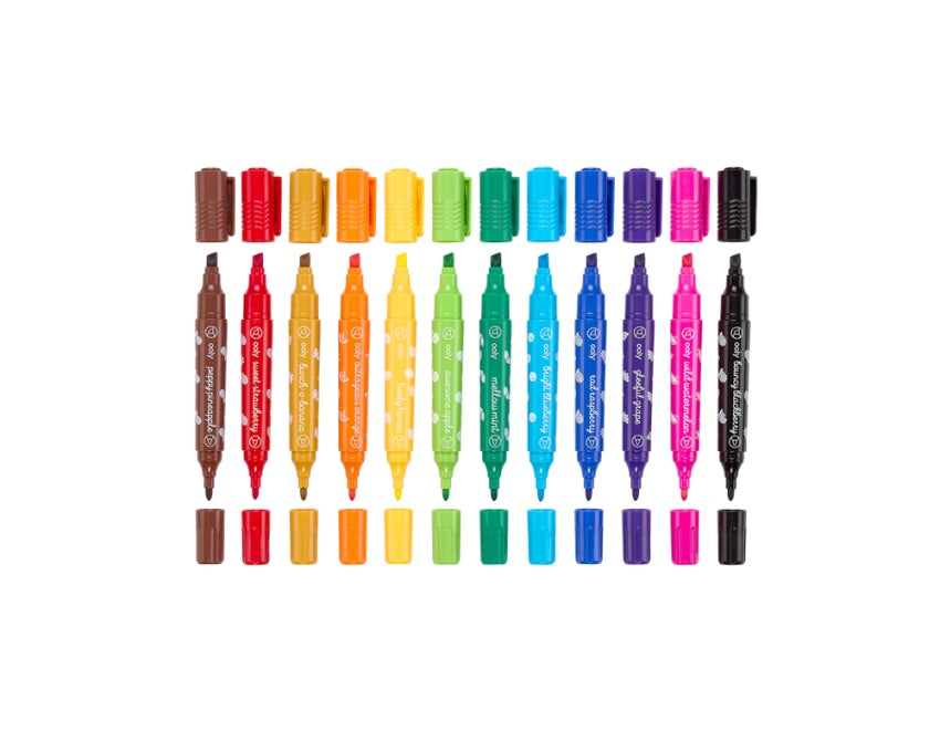 Duftende, beidseitige Filzstifte – Yummy Yummy, 12er-Set