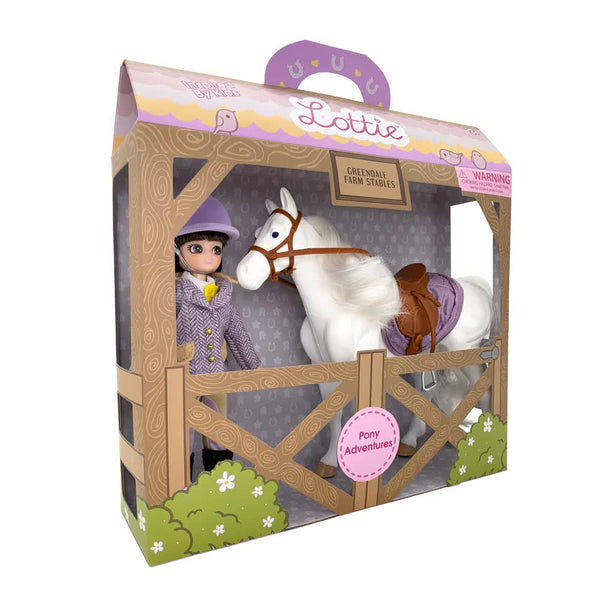 Puppe – Jockey mit Pferd