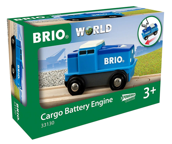 Cargo-Lokomotive mit BatteriebetriebHolz-Ladegerät