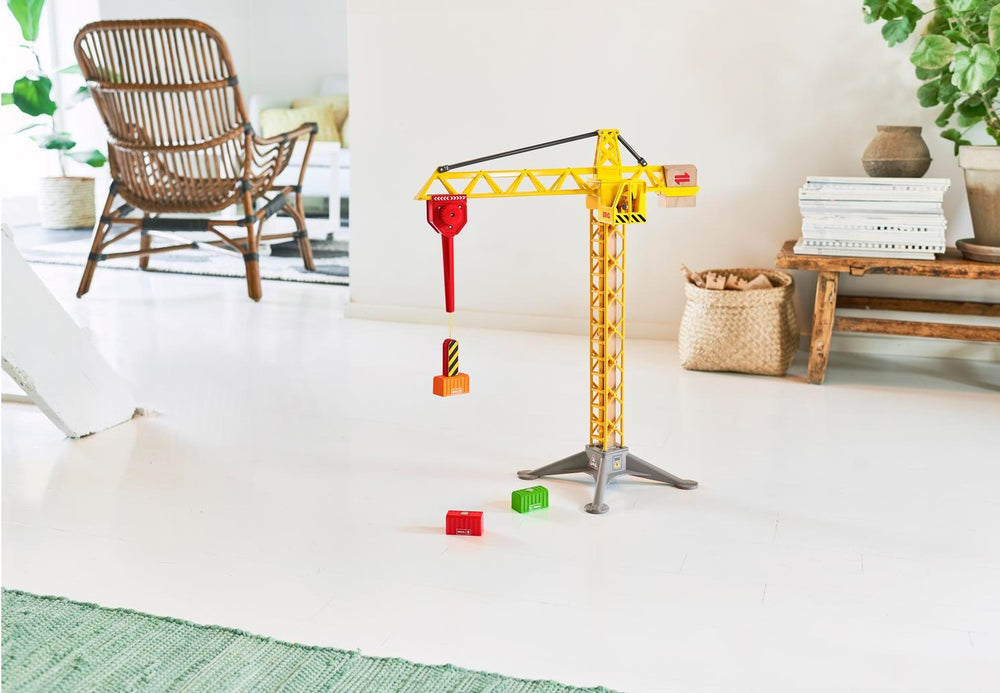 Baukran mit Beleuchtung