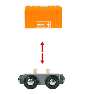 Güterzug mit drei Waggons