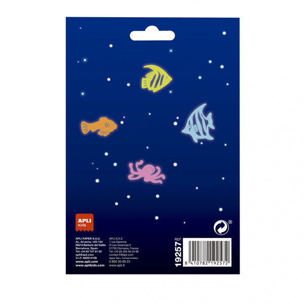 Fluoreszierende Aufkleber – Fische 12 Stück - Tublu.de
