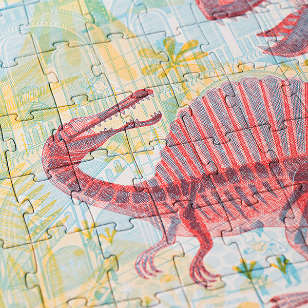 Lernpuzzle mit Spiel – Entdecke die Welt der Dinosaurier