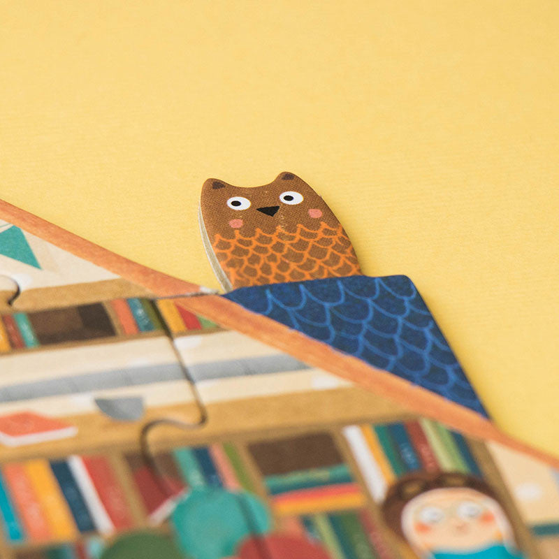 Doppelseitiges Puzzle für Kinder – Willkommen in meinem Zuhause
