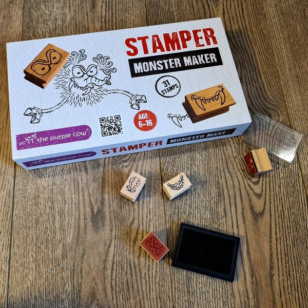 Holzstempel-Set – Monster