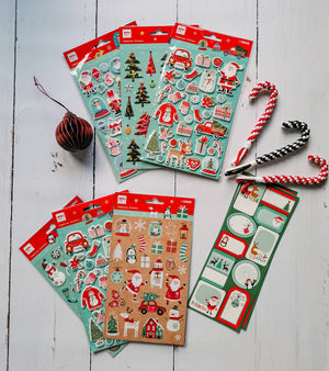 Weihnachtsetiketten – Rentiere