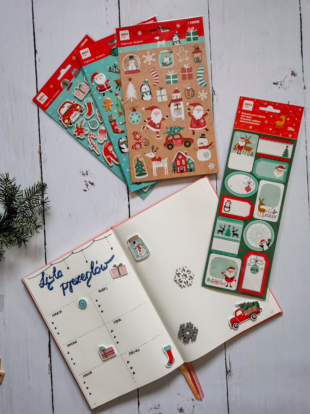 Weihnachtsetiketten – Rentiere
