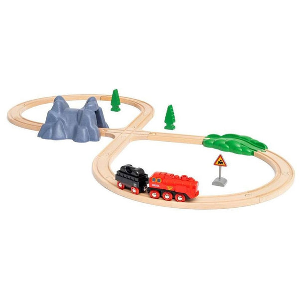 Set mit batteriebetriebener Dampfeisenbahn