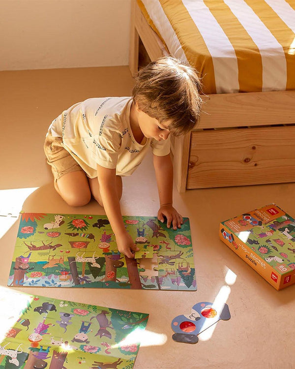 Puzzle mit Zauberbrille – Hunde 4+ - Tublu.de