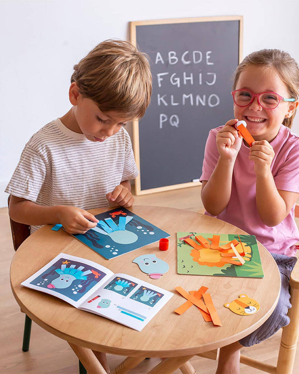 Mein erstes Kunstset – Papier-Schleifen - Tublu.de
