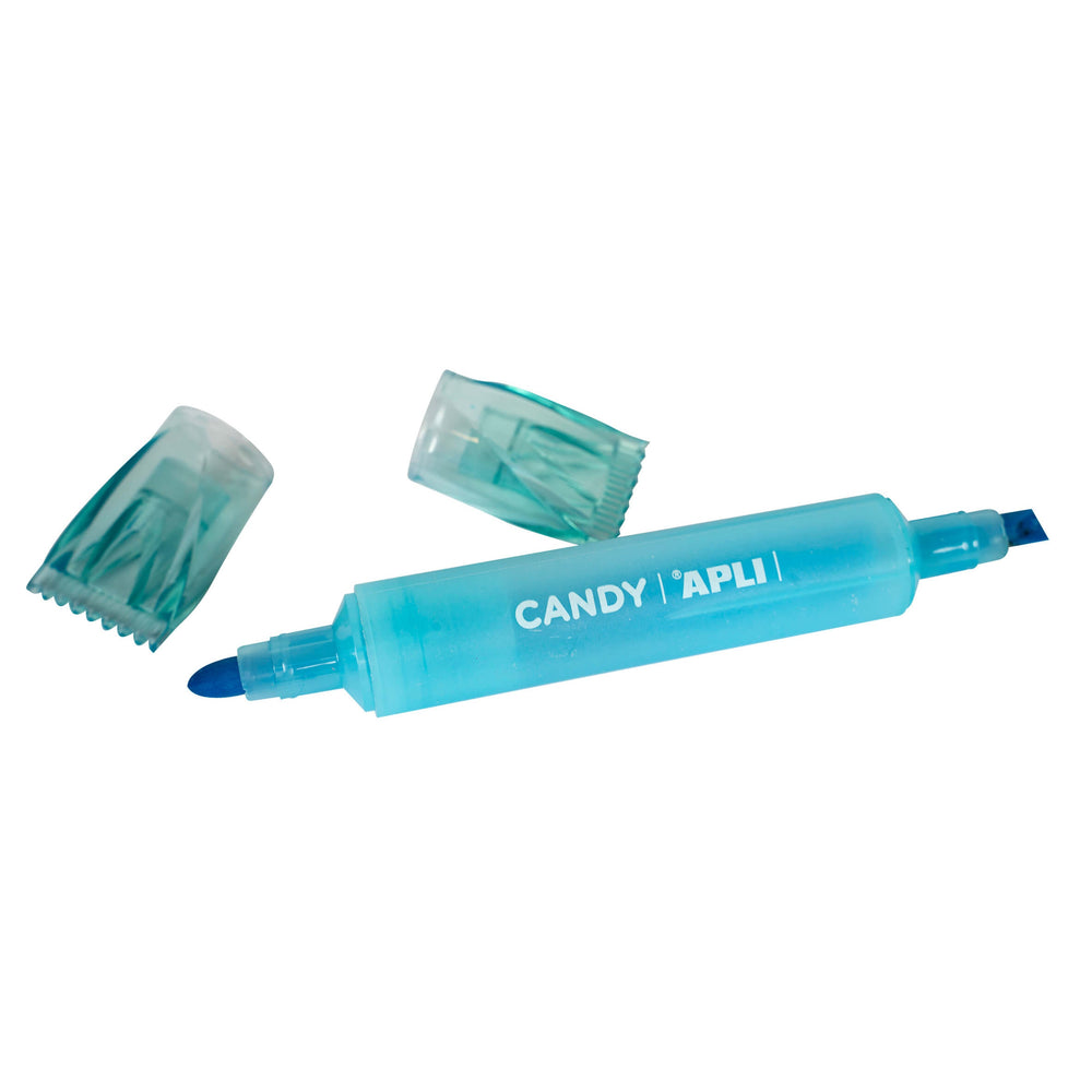 Fluoreszierender Marker mit doppelter Spitze – Candy Grün - Tublu.de