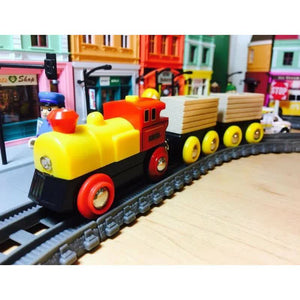 Batteriebetriebene Lokomotive - gelb