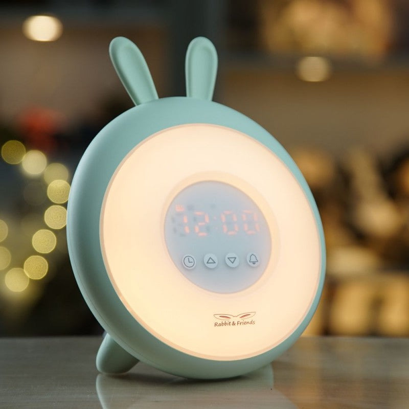 Wecklamp mit Licht - Grüner Hase