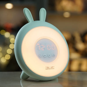 Wecklamp mit Licht - Grüner Hase