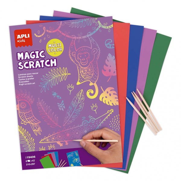 Kratzbild-Set – Magic Scratch Colors A4 - Tublu.de