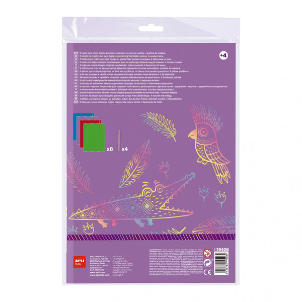 Kratzbild-Set – Magic Scratch Colors A4 - Tublu.de