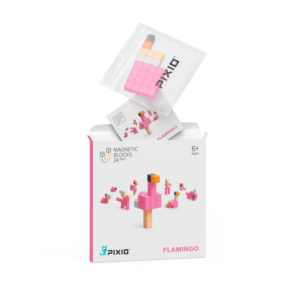 Magnetische Bausteine Flamingo