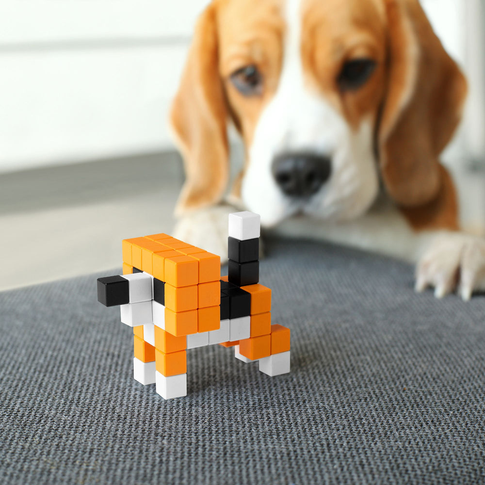 Magnetische Bausteine Orange Tiere