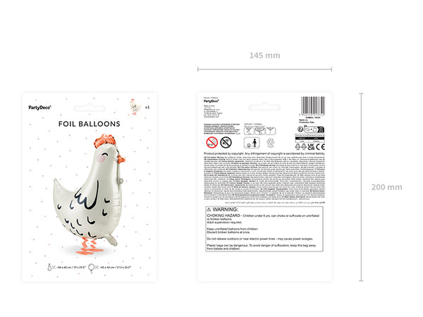 Folienballon – Huhn 48 x 60 cm