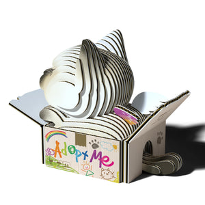 Öko-Puzzle 3D – Siamkatze Mocha - Tublu.de
