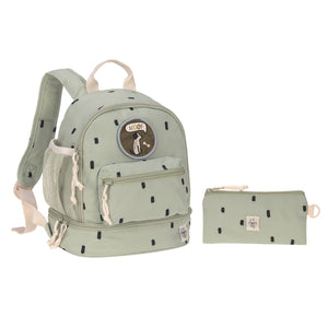 Kindergartenrucksack Mini – Happy Prints Olivgrün