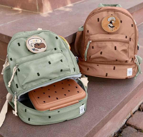 Kindergartenrucksack Mini – Happy Prints Olivgrün