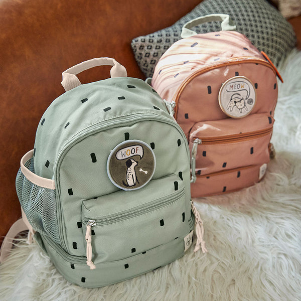 Kindergartenrucksack Mini – Happy Prints Olivgrün