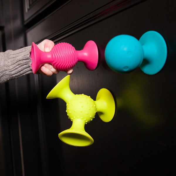 Rasseln Saugnäpfe Pip Squigz Loops - Bobo Orange
