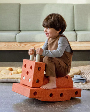 Kreative Bausteine zur Förderung der Grobmotorik Explorer Set – orange 15 in 1 - Tublu.de
