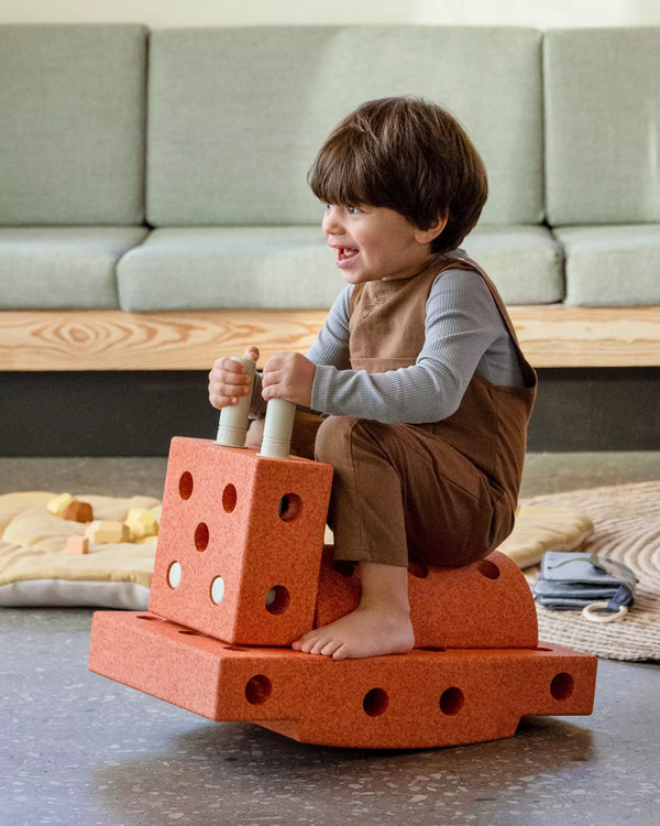 Kreative Bausteine zur Förderung der Grobmotorik Explorer Set – orange 15 in 1 - Tublu.de