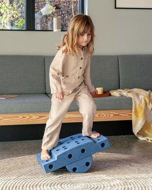 Kreative Bausteine zur Förderung der Grobmotorik Curiosity Set – blau 10 in 1 - Tublu.de