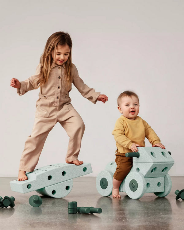 Kreative Bausteine zur Förderung der Grobmotorik Dreamer Set – mint 25 in 1 - Tublu.de