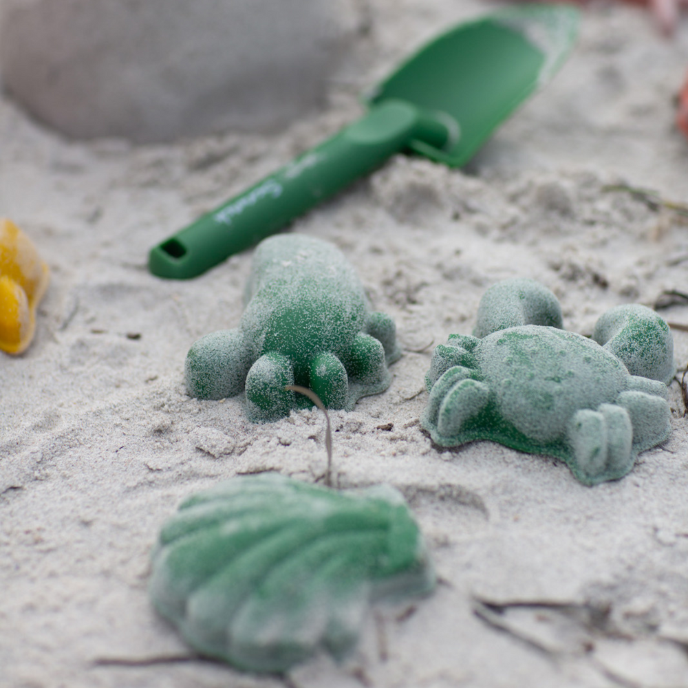 Silikon-Sandformen, 4 Stück – Dunkelgrün - Tublu.de