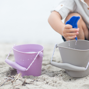 Zusammenklappbarer Eimer für Wasser und Sand – Lila - Tublu.de
