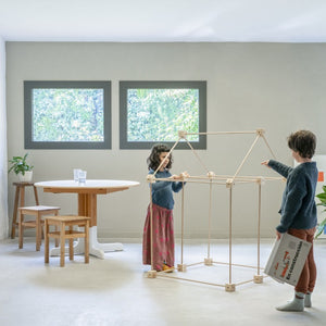 Große Holzbausteine Maxi Kernel Hejmo – 44 Stk.