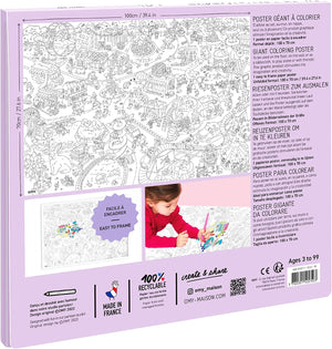 Riesiges Malbuch – Tierwelt 100 x 70 cm - Tublu.de