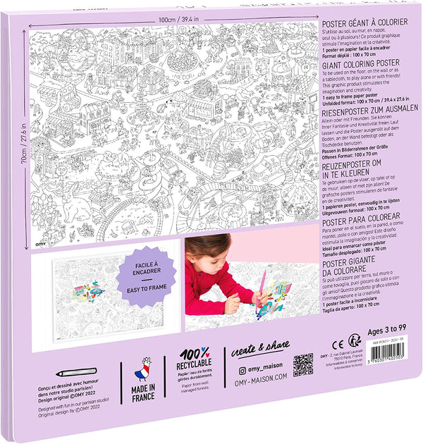 Riesiges Malbuch – Tierwelt 100 x 70 cm - Tublu.de