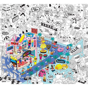 Riesiges Malbuch – Surf & Skate 100 x 70 cm - Tublu.de