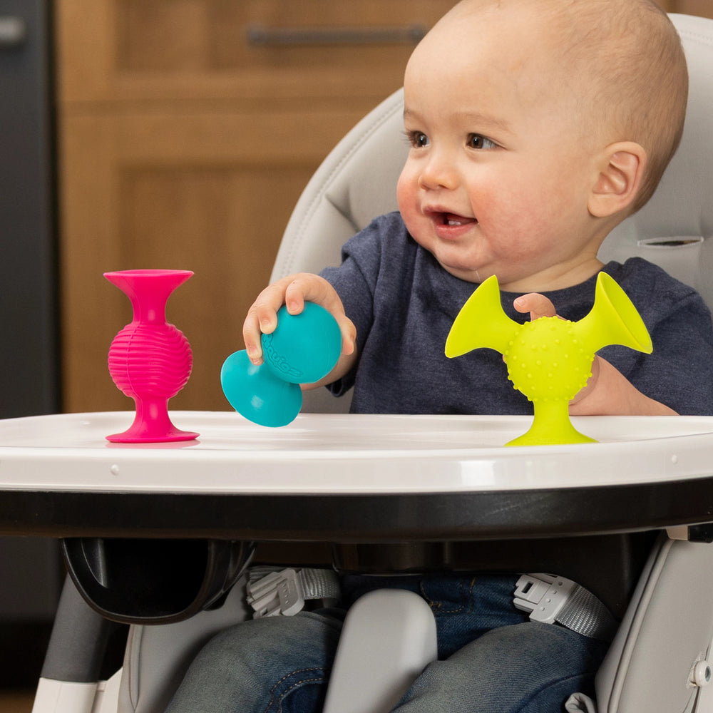 Rasseln Saugnäpfe Pip Squigz Loops - Bobo Orange