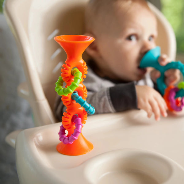 Rassel Saugnapf Pip Squigz Loops – Bobo Orange