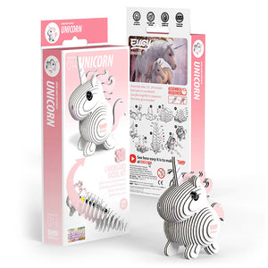 Öko-Puzzle 3D – Rosa Einhorn - Tublu.de