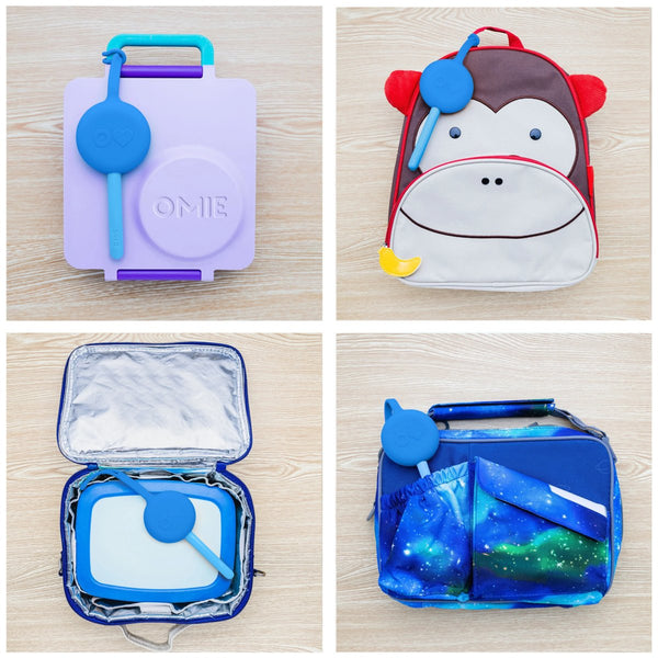 Anhänger – Hülle mit Besteck OmiePod – Capri Blue