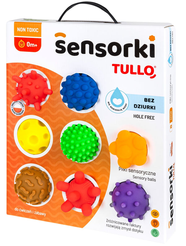 Sensorik-Bälle 8 Stück ohne Loch