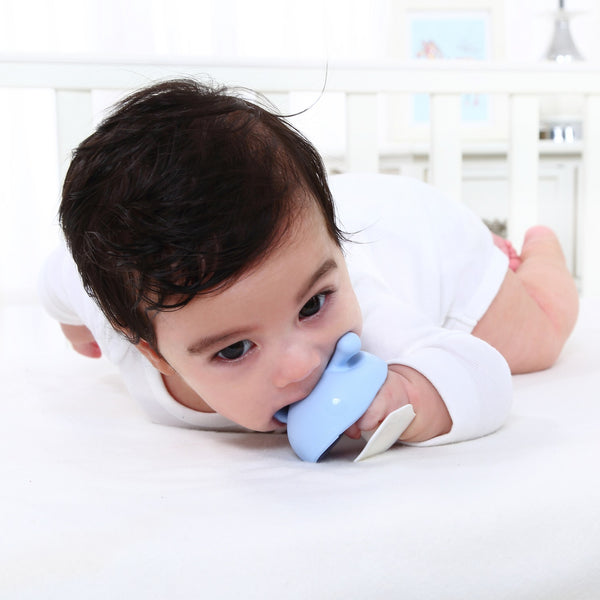 Gryzak Uspokajający Mombella - Mushroom Light Blue - Tublu.de