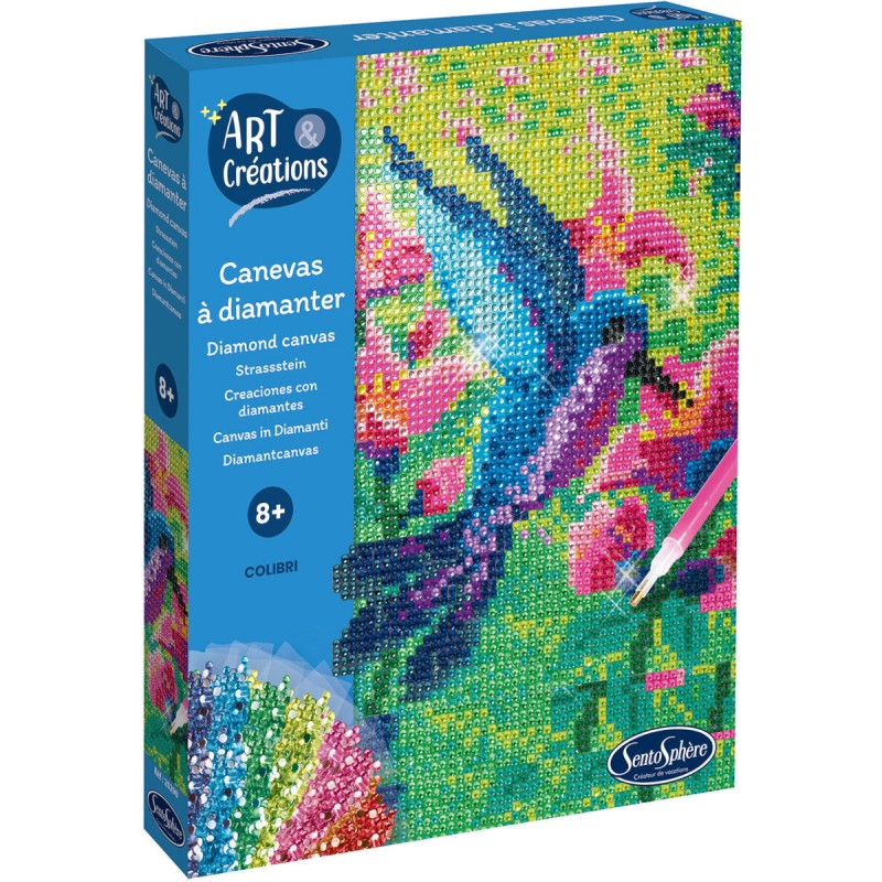 Kreatives Set mit Diamanten – Kolibri