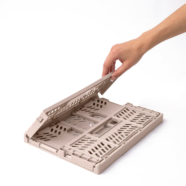 Set faltbare Kisten M – Beige 2 Stück - Tublu.de
