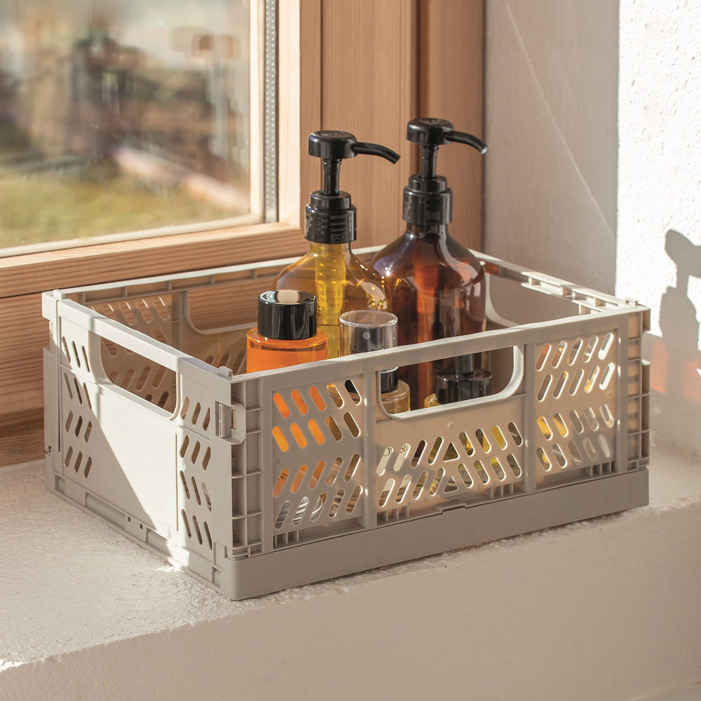 Set faltbare Kisten M – Beige 2 Stück - Tublu.de