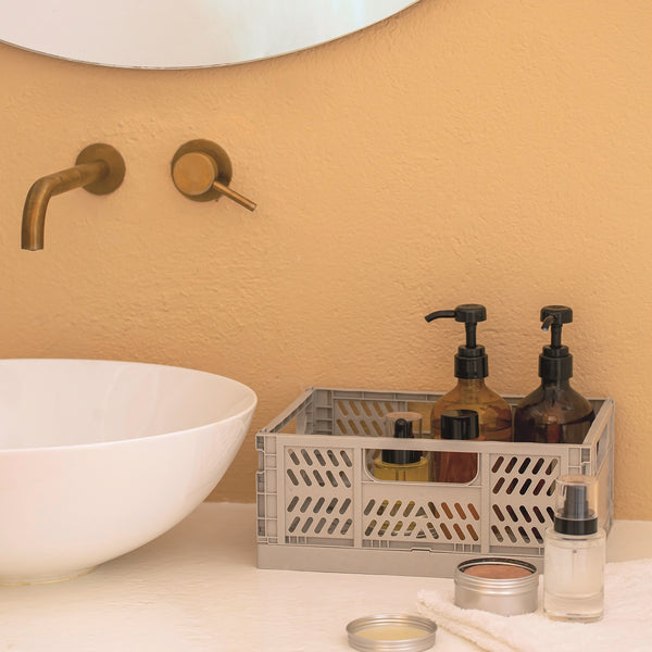Set faltbare Kisten M – Beige 2 Stück - Tublu.de