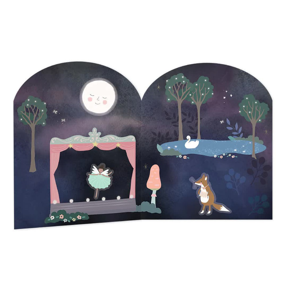 Zestaw naklejek wielokrotnego użytku Floss&Rock - Baletnice - Tublu.de