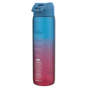 Trinkflasche 1000 ml - Motivator Farbverlauf Blau/Rosa